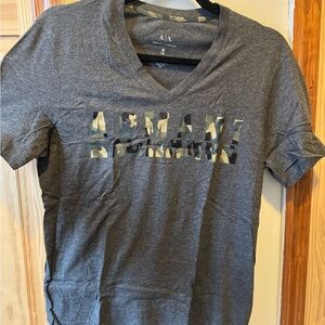 Armani Exchange Dark Gray Slim Tee
